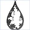 14K White Gold 0.67 ct Diamond Womens Drop Pendant - 24diamonds.com