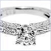 14K White Gold 1.00 ct GIA Diamond Engagement Ring - 24diamonds.com