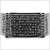 925 Sterling Silver 0.85 ct Diamonds Mens Black Signet Ring - 24diamonds.com
