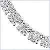 18K White Gold 19.70 ct Diamond Womens Chain Necklace 16 1/2 Inches - 24diamonds.com