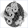 14K White Gold 1.73 ct Mixed Diamond Womens Ring - 24diamonds.com