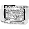 14K White Gold 1.72 ct Diamond Mens Ring - 24diamonds.com
