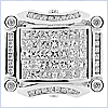 14K White Gold 6.38 ct Diamond Mens Ring - 24diamonds.com