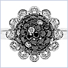 14K White Gold 2.10 ct Diamond Womens Flower Cluster Ring - 24diamonds.com