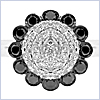 14K White Gold 1.75 ct Diamond Womens Flower Cluster Ring - 24diamonds.com