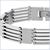 Stainless Steel Mens Link Bracelet 9 Inches - 24diamonds.com