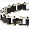 Stainless Steel Mens Link Bracelet 8 Inches - 24diamonds.com