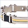 Stainless Steel Mens Link Bracelet 9 1/4 Inches - 24diamonds.com
