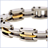 Stainless Steel Mens Link Bracelet 8 1/2 Inches - 24diamonds.com