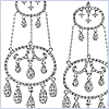 14K White Gold 4.21 ct Diamond Womens Dangling Chandelier Earrings - 24diamonds.com