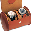 Underwood Leather Travel Round Case for 2 Watches UN/231 Underwood Leather Travel Round Case for 2 Watches UN/231 - 24diamonds.com