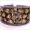 14K White Gold 3.91 ct Natural Fancy Diamond Womens Band Ring - 24diamonds.com