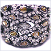 14K White Gold 3.97 ct Natural Fancy Diamond Womens Band Ring - 24diamonds.com