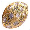 14K Yellow Gold 4.55 ct Diamond Womens Oval Matte Ring - 24diamonds.com