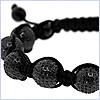 Stainless Steel 20.00 ct Black Diamond Bead Ball Bracelet - 24diamonds.com
