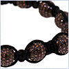 Stainless Steel 8.00 ct Cognac Diamond Bead Ball Bracelet - 24diamonds.com