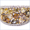 14K White Gold 4.35 ct Natural Fancy Diamond Womens Band Ring - 24diamonds.com