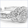 14K White Gold 0.81 ct Diamond Engagement Ring - 24diamonds.com