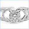 14K White Gold 0.57 ct Diamond Engagement Ring - 24diamonds.com