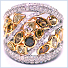 14K White Gold 5.01 ct Natural Fancy Diamond Womens Band Ring - 24diamonds.com