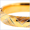 925 Sterling Silver with 10K Gold Womens Bangle Bracelet 9 Inches - 24diamonds.com