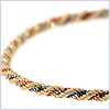 925 Sterling Silver with 10K Gold Rope Womens Bracelet 8 Inches - 24diamonds.com