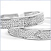 10K White Gold 0.90 ct Diamond Wedding Band Set - 24diamonds.com