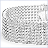 10K White Gold 9.56 ct Diamond Mens Mesh Bracelet 9 Inches - 24diamonds.com