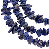 925 Sterling Silver Natural Uncut Lapis Womens Necklace 18 Inches - 24diamonds.com