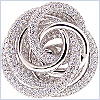 18K White Gold 5.15 ct Diamond Womens Rose Flower Ring - 24diamonds.com