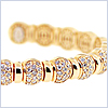 14K Yellow Gold 1.57 ct Diamond Womens Cuff Bracelet 6 1/2 Inches - 24diamonds.com