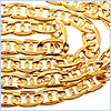 10K Yellow Gold Mens Mariner Curb Chain 28 Inches - 24diamonds.com