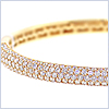 14K Yellow Gold 4.53 ct Diamond Womens Bangle Bracelet 7 1/2 Inches - 24diamonds.com