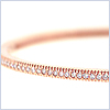 14K Rose Gold 0.58 ct Diamond Womens Bangle Bracelet 7 1/2 Inches - 24diamonds.com