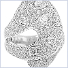 18K White Gold 2.74 ct Pear Cut Diamond Womens Custom Ring - 24diamonds.com
