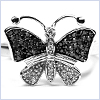 10K White Gold 0.45 ct Diamond Womens Butterfly Ring - 24diamonds.com