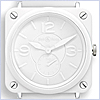 Bell & Ross BR-S White Ceramic Phantom Mens Watch BRS-WHC-PH/SRB - 24diamonds.com