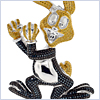 925 Sterling Silver 2.50 ct Diamond Bugs Bunny Pendant - 24diamonds.com