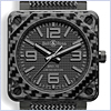 Bell & Ross Aviation BR 01-92 Carbon Fiber Phantom Mens Watch BR0192-CA-FIBER-PH - 24diamonds.com