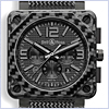 Bell & Ross Aviation BR 01-94 Carbon Fiber Phantom Mens Watch BR0194-CA-FIBER-PH - 24diamonds.com