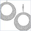 18K White Gold 11.45 ct Diamond Womens Dangle Earrings - 24diamonds.com