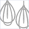 18K White Gold 5.74 ct Diamond Womens Dangle Teardrop Earrings - 24diamonds.com