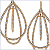 18K Yellow Gold 5.78 ct Diamond Womens Dangle Teardrop Earrings - 24diamonds.com