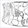 14K White Gold 2.05 ct Diamond Womens Bangle Cuff Bracelet - 24diamonds.com