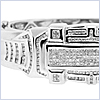 14K White Gold 7.00 ct Diamond Mens Bangle Bracelet - 24diamonds.com