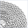 10K White Gold Mens Mesh Chain Necklace 30 Inches - 24diamonds.com