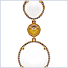 14K Yellow Gold 0.70 ct Diamond White Topaz Pendant Necklace - 24diamonds.com