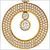 14K Yellow Gold 1.50 ct Diamond Floating Pendant Necklace - 24diamonds.com