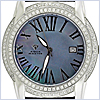 Aqua Master 1.85 ct Diamond Cabochon Mens Black Watch - 24diamonds.com