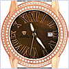 Aqua Master 1.85 ct Diamond Cabochon Mens Rose Watch - 24diamonds.com
